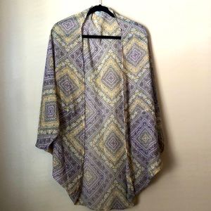 Cotton:On, XS, Pastel Purple and Yellow, Shear Cover-up